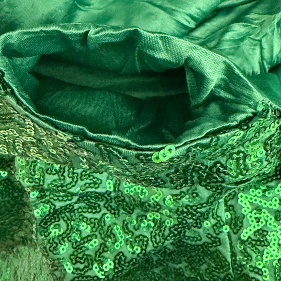 Tipsy Elves Emerald Green Sequin Pants (Plus Size💚) - Picture 4 of 4